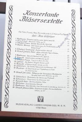 Komzak K - Volksliedchen und Marchen Op 135 for Wind Sextet arr Schonherr M