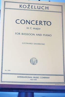 Kozeluch J A - Concerto in C for Bassoon & Piano arr Sharrow L