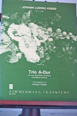 Krebs J L - Trio in A for 2 Flutes & Basso Continuo