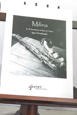 Krivokapic I - Milina for B Flat Saxophone & Harp (or Piano)