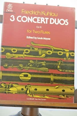 Kuhlau F - 3 Concert Duos Op 10 for 2 Flutes
