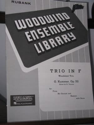 Kummer G - Trio in F Op 32 ed Voxman H