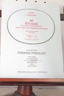 Lacour G - 50 Easy & Progressive Studies for Oboe (or Saxophone) Vol 1 Nos 1-25
