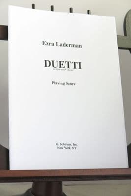 Laderman E - Duetti for Flute and B Flat Clarinet