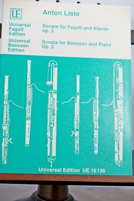 Liste A - Sonata Op 3 for Bassoon & Piano