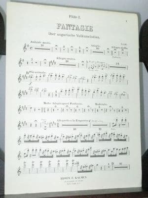 Liszt F - Fantasy on Hungarian Folk Melodies Flute 1 Part