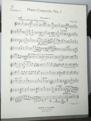 Liszt F - Piano Concerto No 1 Clarinet 1 Part
