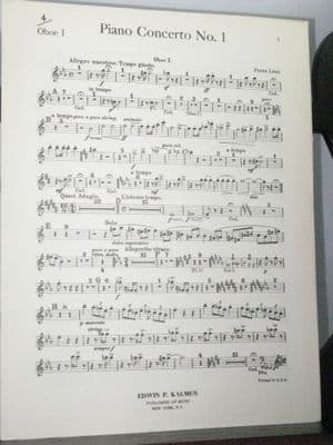 Liszt F - Piano Concerto No 1 Oboe 1 Part