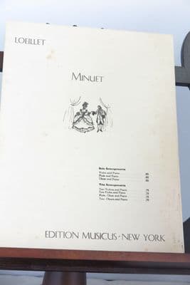 Loeillet J B - Minuet for Flute (or Oboe) & Piano arr Maganini Q