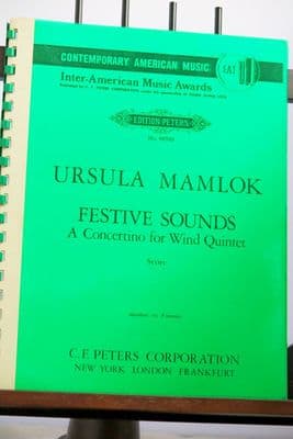 Mamlok U - Festive Sounds A Concertino for Wind Quintet (Score only)