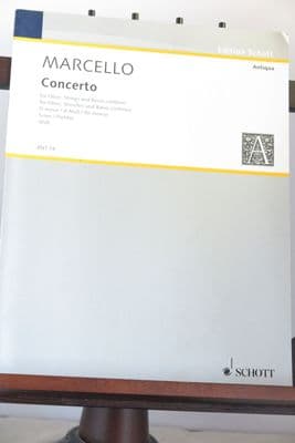 Marcello A - Concerto in D Minor for Oboe Strings & Basso Continuo (Score only)