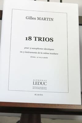Martin G - 18 Trios for 3 (same pitch) Saxophones
