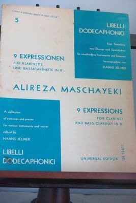 Maschayeki A - 9 Expressions for Clarinet & Bass Clarinet