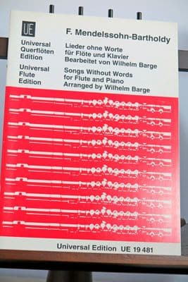 Mendelssohn F - Songs Without Words for Flute & Paino arr Barge W
