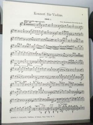 Mendelssohn F - Violin Concerto Op 64 Oboe 1 Part