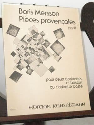 Mersson B - Pieces Provencales Op 11 for 2 Clarinets & Bassoon