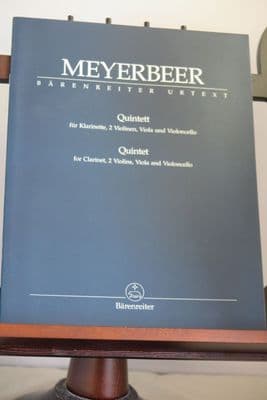 Meyerbeer G - Quintet for Clarinet 2 Violins Viola & Cello