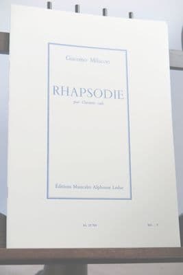 Miluccio G - Rhapsodie for Solo Clarinet