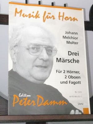 Molter J M - Three Marches for 2 Horns 2 Oboes & Bassoon