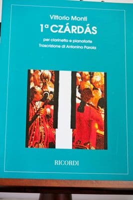 Monti V - Czardas No 1 for Clarinet & Piano arr Parola A