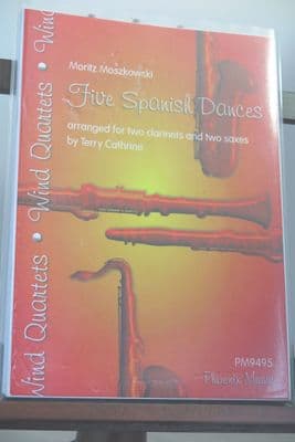 Moszkowski M - Five Spanish Dances for 2 Clarinets & 2 Saxes arr Cathrine T