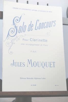 Mouquet J - Solo de Concours for Clarinet & Piano