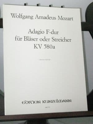 Mozart W A - Adagio in F KV580a arr Beyer F