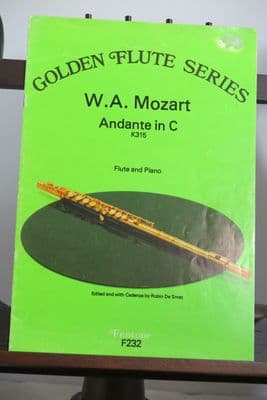 Mozart W A - Andante in C K315 for Fllute & Piano ed Smet R de