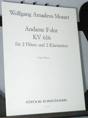 Mozart W A - Andante in F KV 616 arr Beyer F