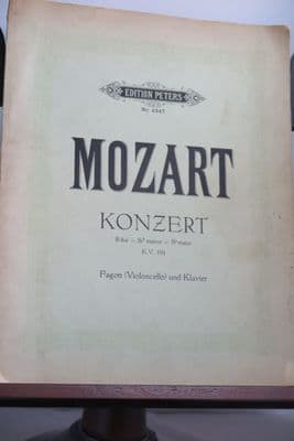 Mozart W A - Bassoon Concerto KV 191 arr Schletterer H M