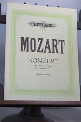 Mozart W A - Bassoon Concerto No 1 in B Flat KV 191 arr Schletterer H M