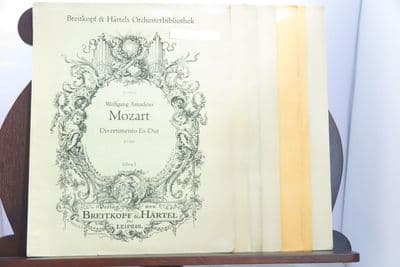 Mozart W A - Divertimento in E Flat KV166 2 Oboes 2 Cor Anglais 2 Clarinets 2 Horns & 2 Bassoons