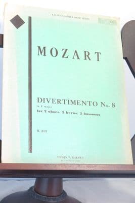 Mozart W A - Divertimento in F K213 for 2 Oboes 2 Horns & 2 Bassoons