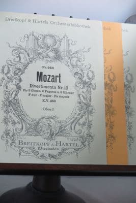 Mozart W A - Divertimento No 13 in F KV253 for 2 Oboes 2 Horns & 2 Bassoons