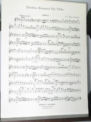Mozart W A - Flute Concerto No 2 K314 Oboe 1 Part