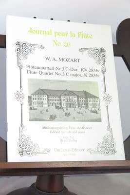 Mozart W A - Flute Quartet No 3 in C K285b for Flute & Piano arr Stolba H