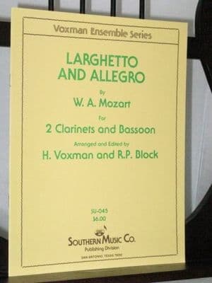 Mozart W A - Larghetto & Allegro arr Voxman & H Block R P