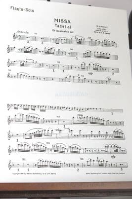 Mozart W A - Mass K427 (147a) Set of Wind Parts