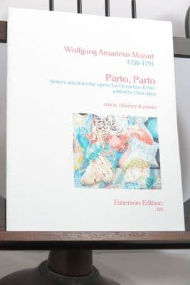 Mozart W A - Parto, Parto from La Clemenza di Tito for Voice Clarinet & Piano ed Allen C