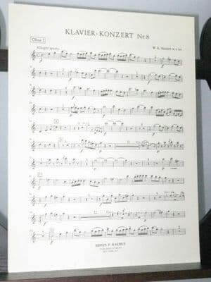 Mozart W A - Piano Concerto No 8 K246 Oboe 1 Part