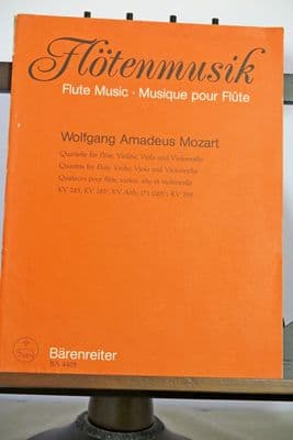 Mozart W A - Quartets for Flute Violin Viola & Cello
