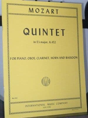 Mozart W A -  Quintet in E Flat K 452