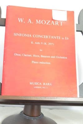 Mozart W A - Sinfonia Concertante in E Flat K Anh 9 (K297b) for Oboe Clarinet Horn Bassoon & Piano