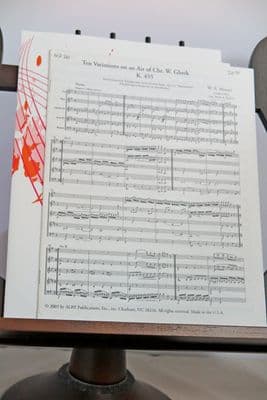 Mozart W A - Ten Variations on an Air of C W Gluck K455 arr Popkin M A