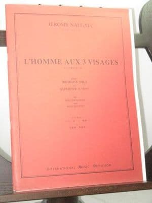 Naulais J - L'Homme aux 3 Visages for Solo Trombone & Wind Quintet