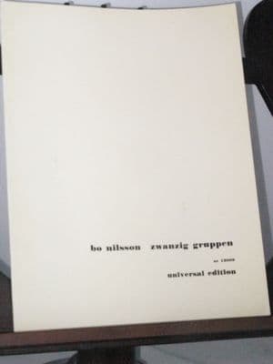 Nilsson B - Zwanzig Gruppen for Piccolo Oboe & Clarinet