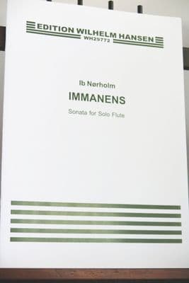Norholm I - Immanens Sonata Op 87 for Solo Flute