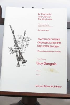 Orchestral Excerpts for the Clarinet Vol 1 ed Dangain G