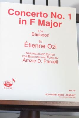 Ozi E - Concerto No 1 in F for Bassoon & Piano arr Parcell A D