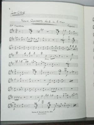 Paganini N - Violin Concerto No 2 in B Minor Oboe 1 Part